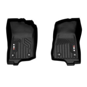 Jeep Wrangler JL 3D Texan Floor Mats - Second Row - Omac - Premium TPE - Black - 2018-2025 Jeep Wrangler JL 3D Texan Floor Mats - Second Row - Omac - Premium TPE - Black - 2018-2025